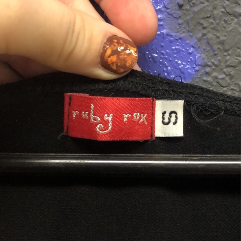 Ruby Rox Red And Black Lace Dress - image 3